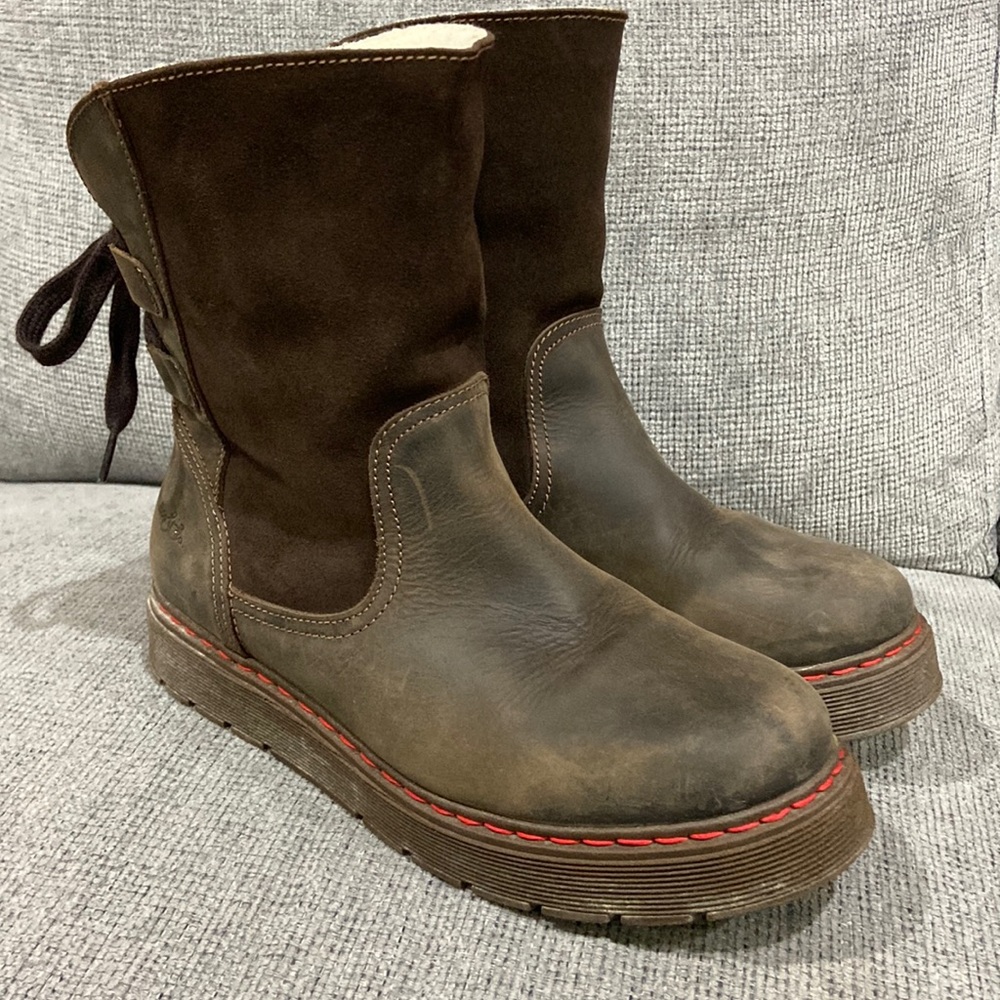 Brown Leather Women's Boots